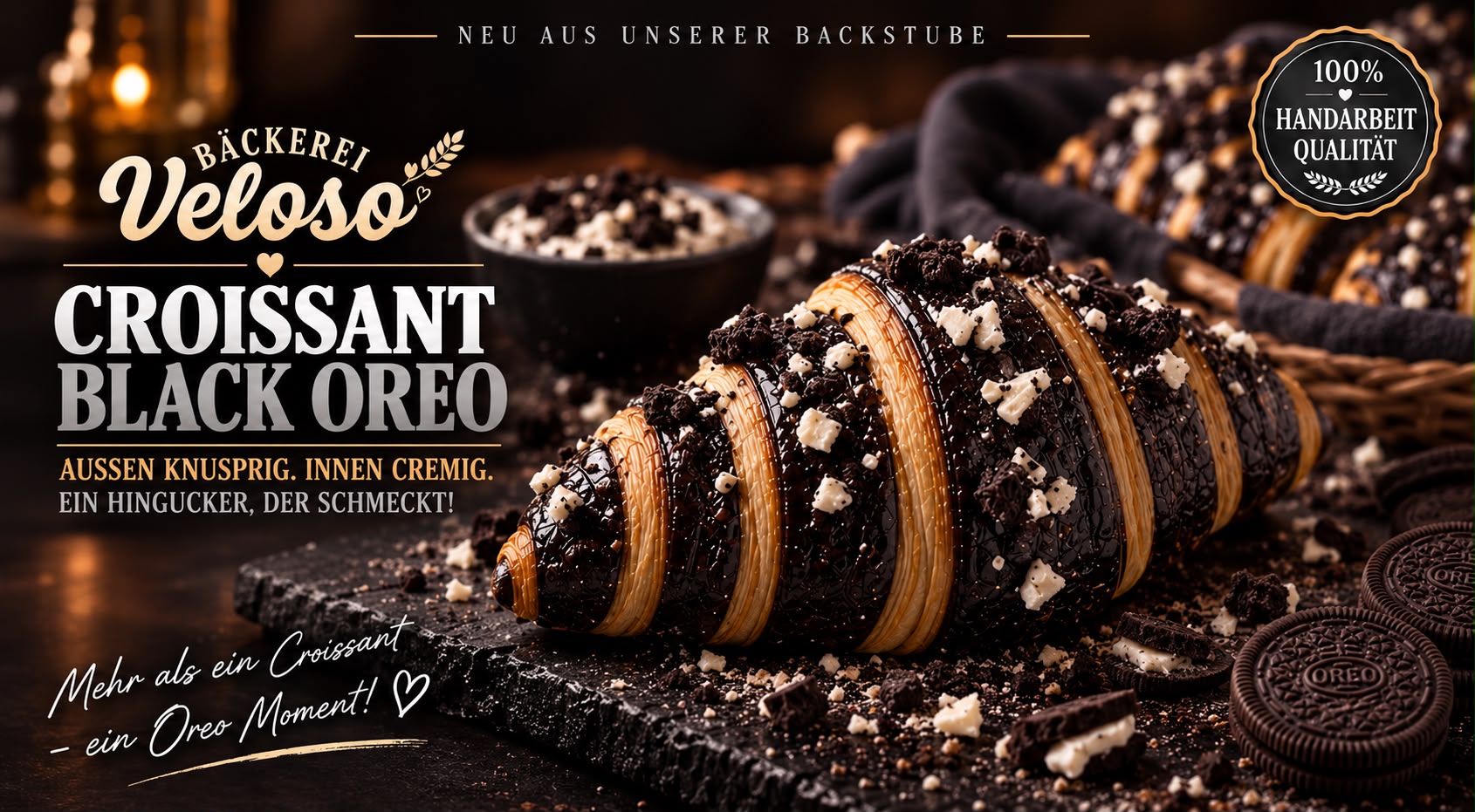 Croissant Black Oreo
