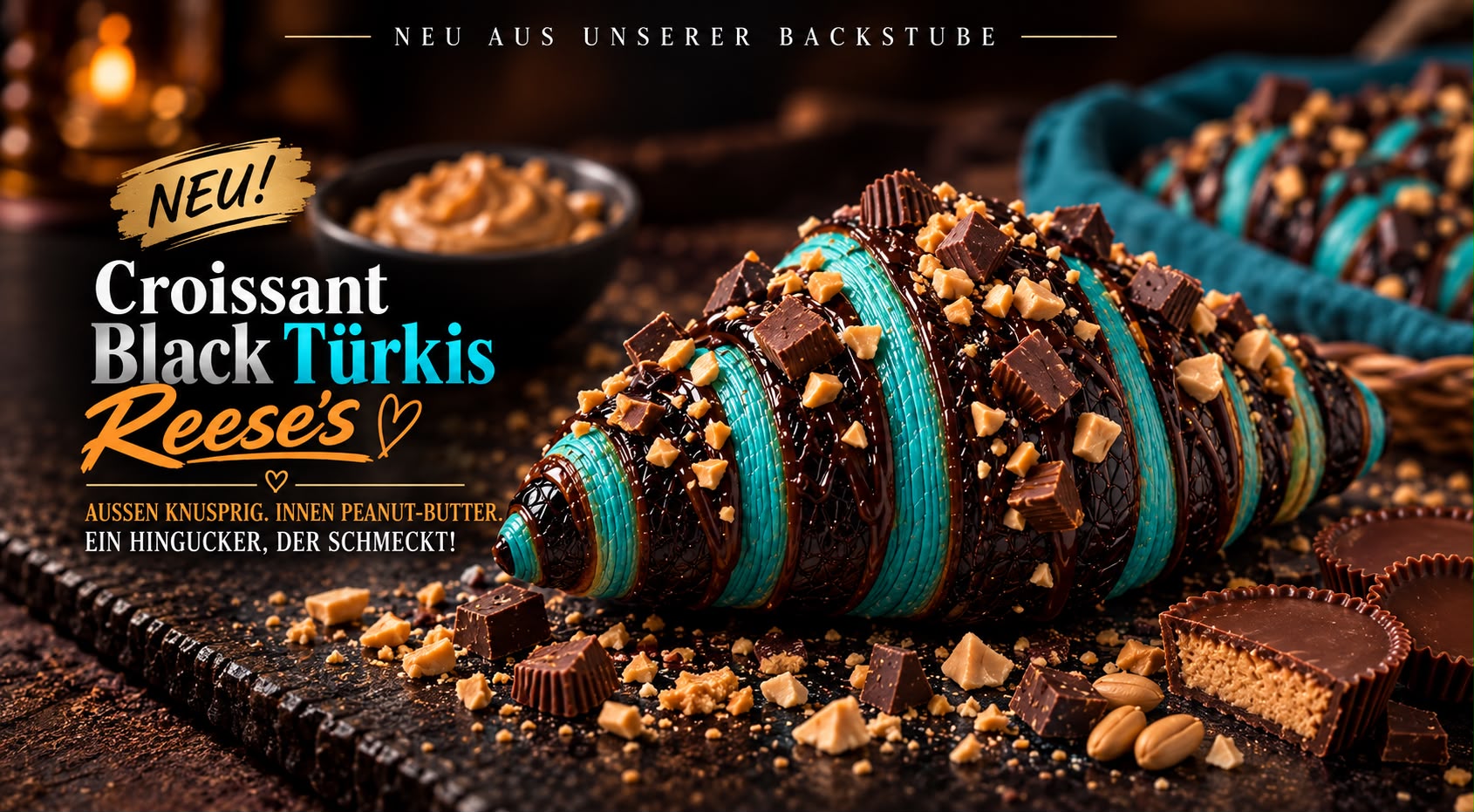 Croissant Black Türkis Reese’s