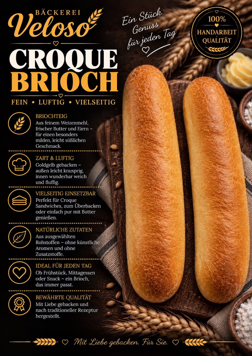 Croque Brioche von Bäckerei Veloso