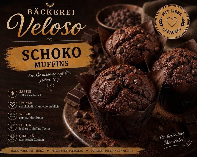 Muffin Schoko von Bäckerei Veloso