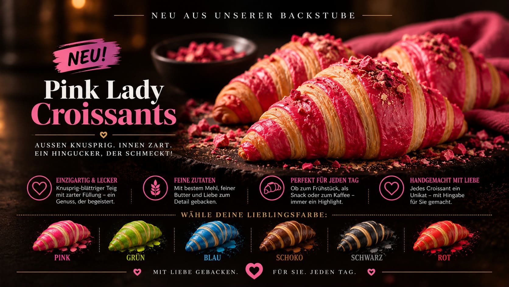 Pink Lady Croissants