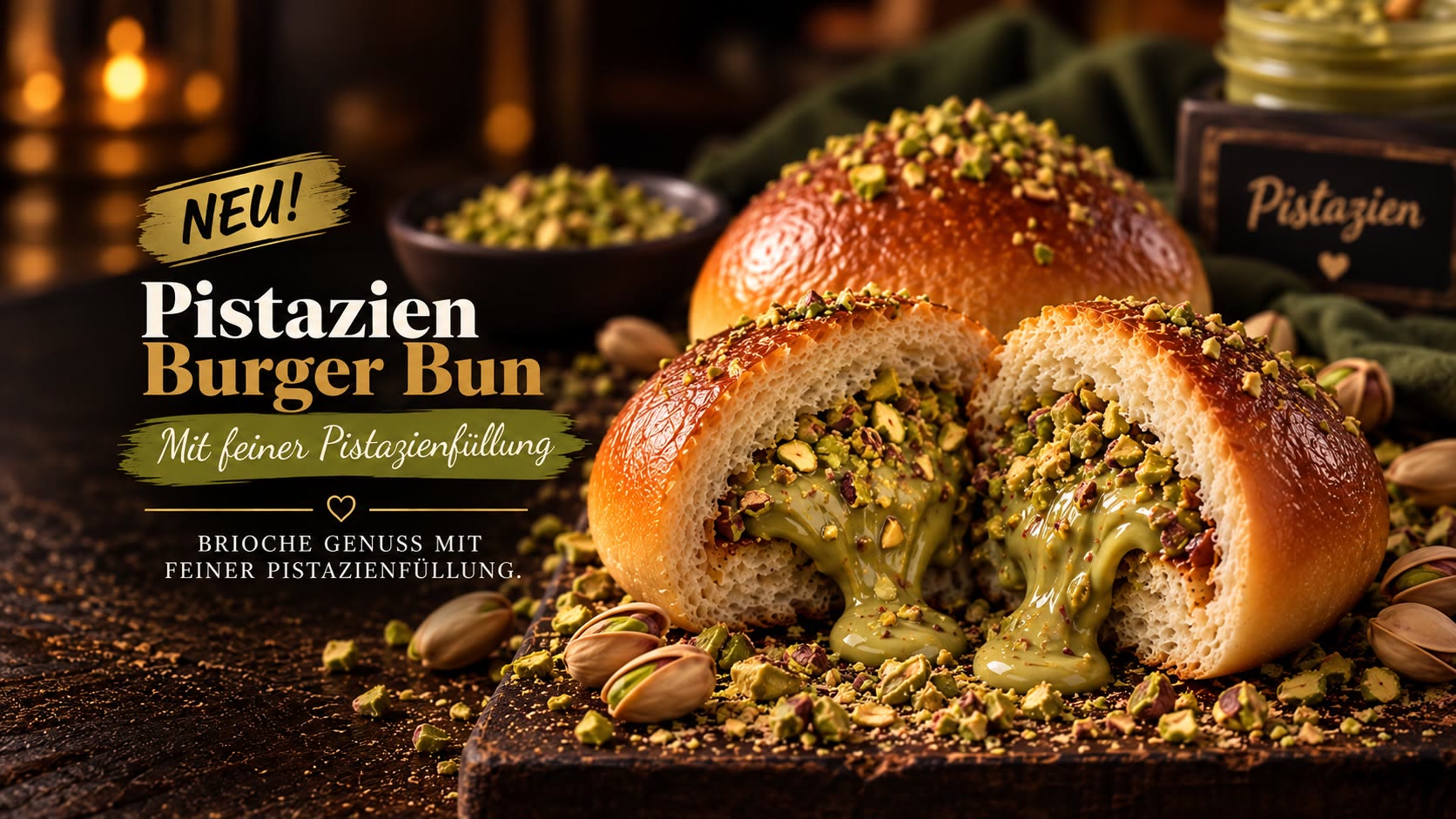 Pistazien Burger Bun